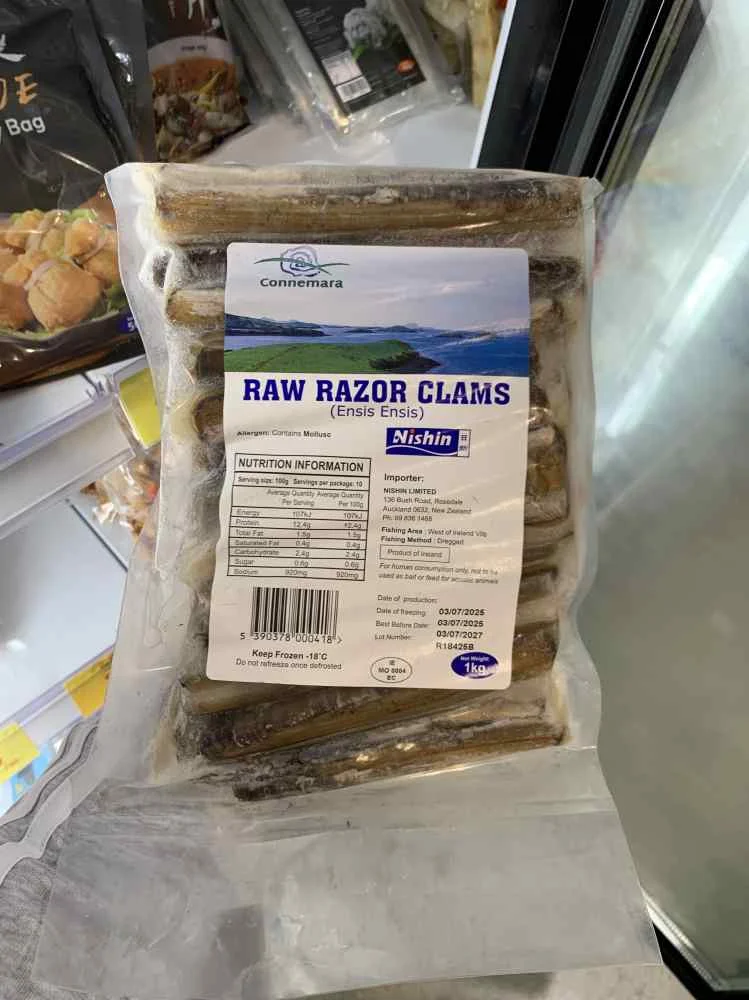 FROZEN RAZOR CLAM