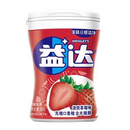 益达口香糖清爽草莓味56g