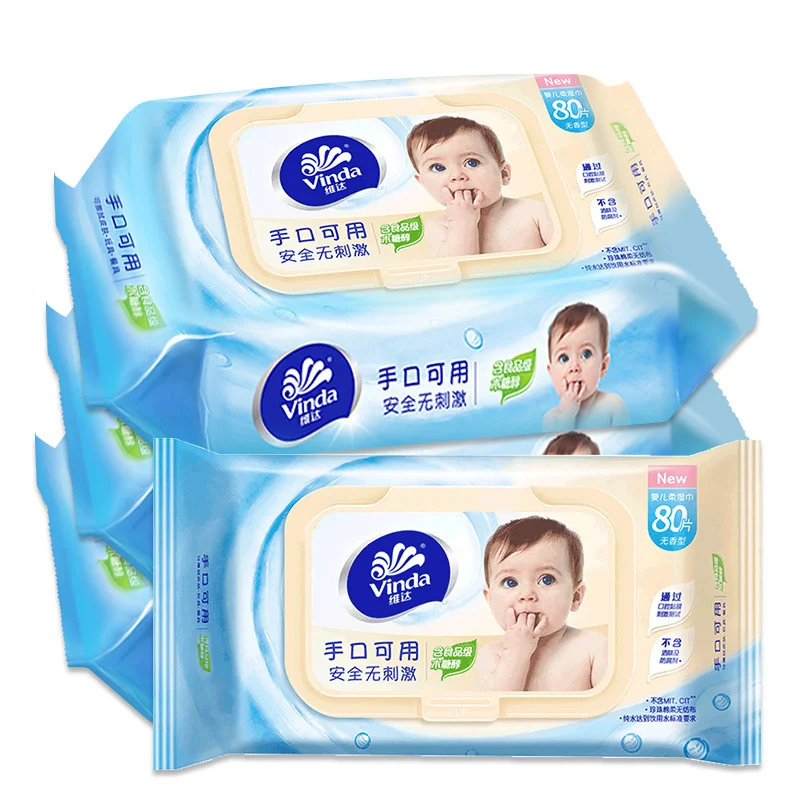 维达柔湿巾80片装
