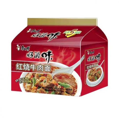 康师傅好滋味红烧牛肉味93g*5