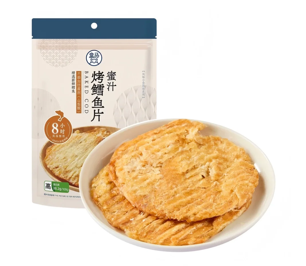 盒马蜜汁烤鳕鱼片90g