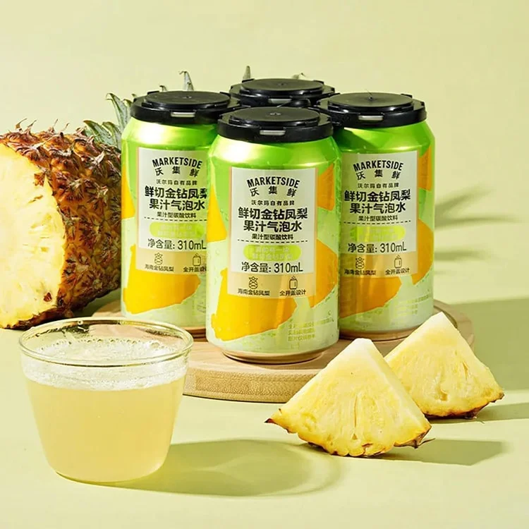 Marketside Fresh Cut Golden Diamond Pineapple Juice Sparkling Water