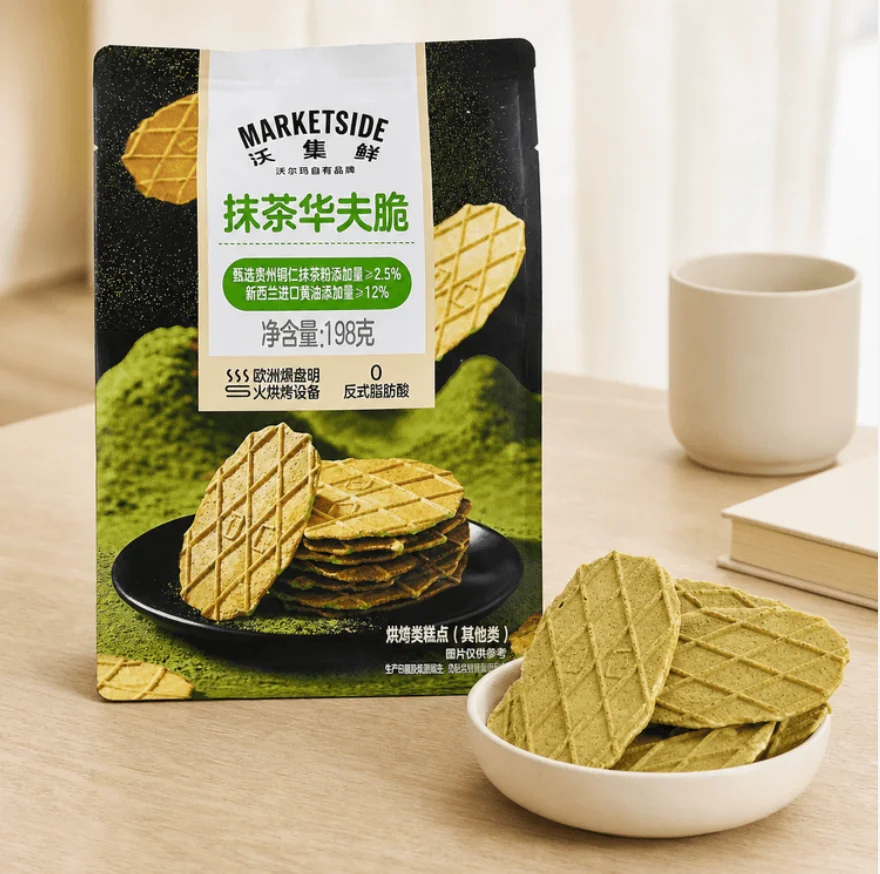 Marketside Matcha Waffle Crisps
