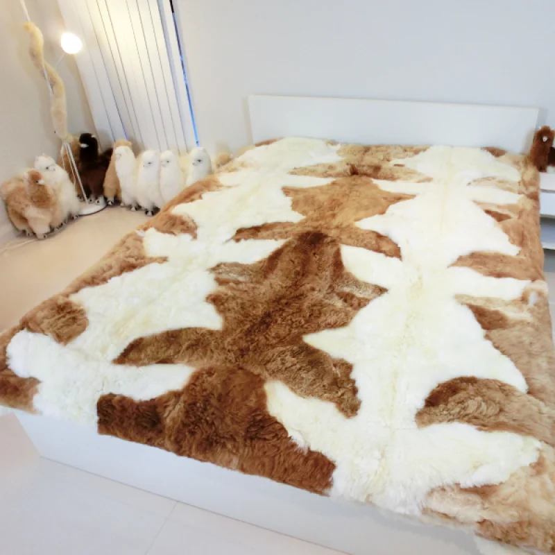 【包邮】【常规款】Auskin - Baby Alpaca Rug 珍贵驼羊毯- 180x200cm