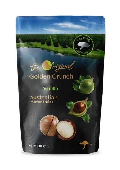 The Original Golden Crunch Australian Macadamias 225g 澳大利亚夏威夷果225克 香草味/原味可选