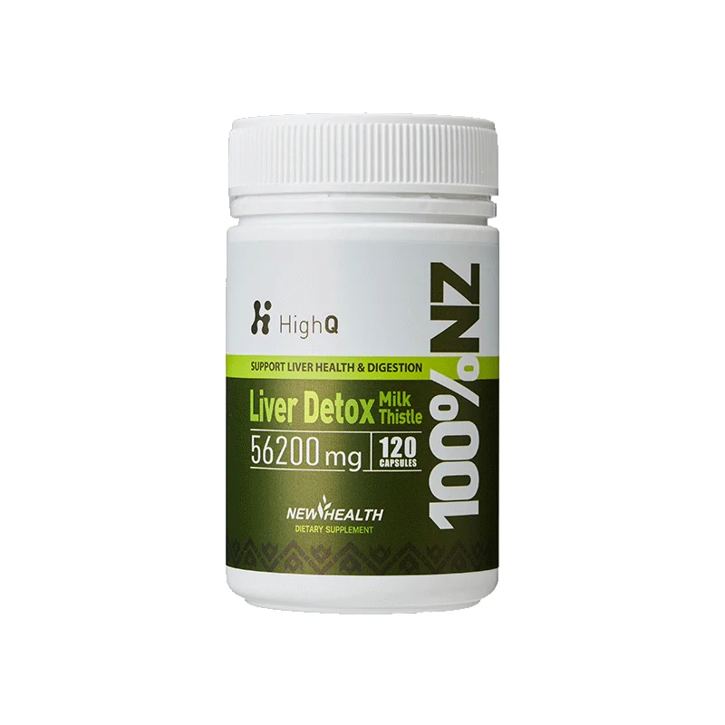 HighQ 六合一双蓟护肝宝56200mg 奶蓟草护肝120粒 保质期2028.11