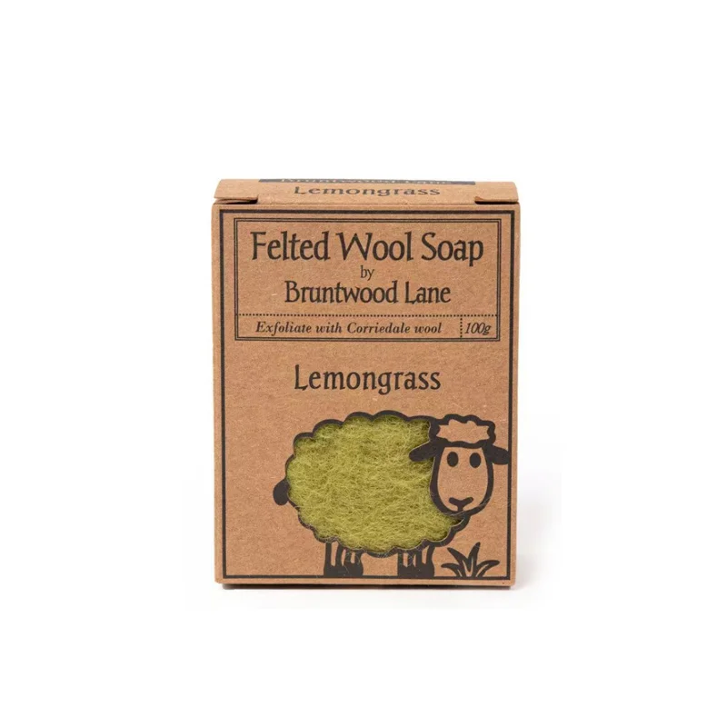 【秒杀】新西兰Bruntwood Lane lemongrass羊毛毡羊毛皂100g  柠檬草