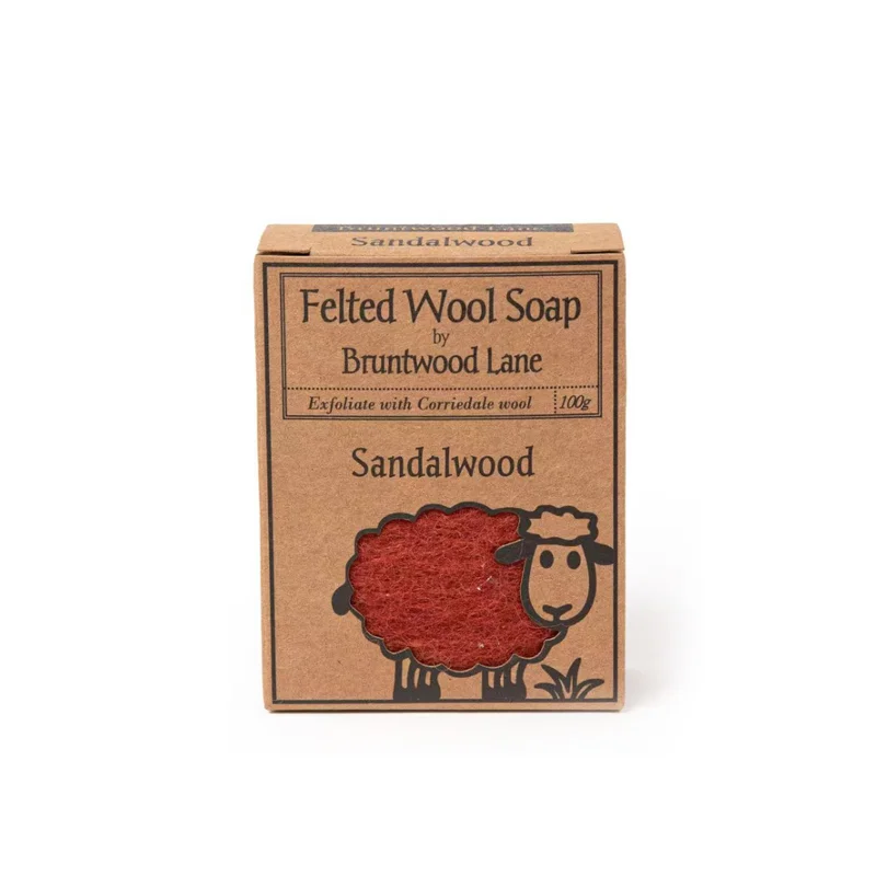 【秒杀】新西兰Bruntwood Lane Sandalwood羊毛毡羊毛皂100g  檀香木