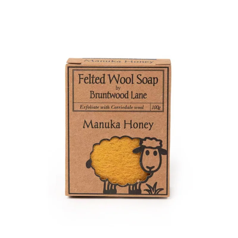 【秒杀】新西兰Bruntwood Lane Manuka Honey羊毛毡羊毛皂100g  麦卢卡蜂蜜