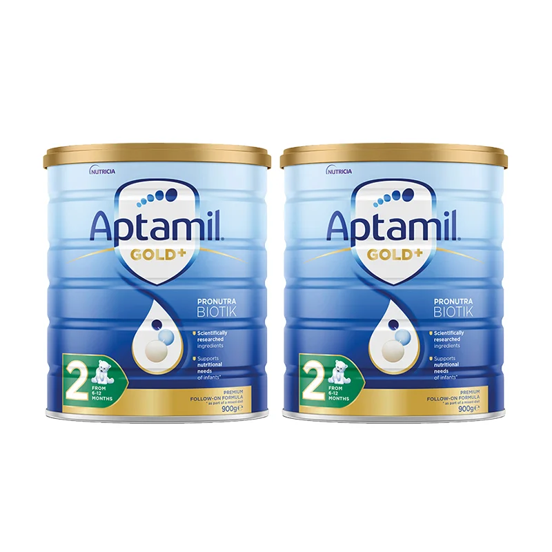 【国内现货-需人民币支付】Nutricia Aptamil 爱他美金装2段奶粉 2罐装 保质期2028