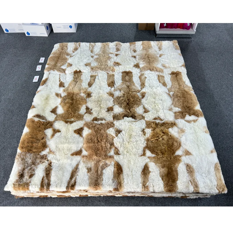 【包邮】【特价款联系客服看花色】新西兰特价驼羊毯 180*200cm  