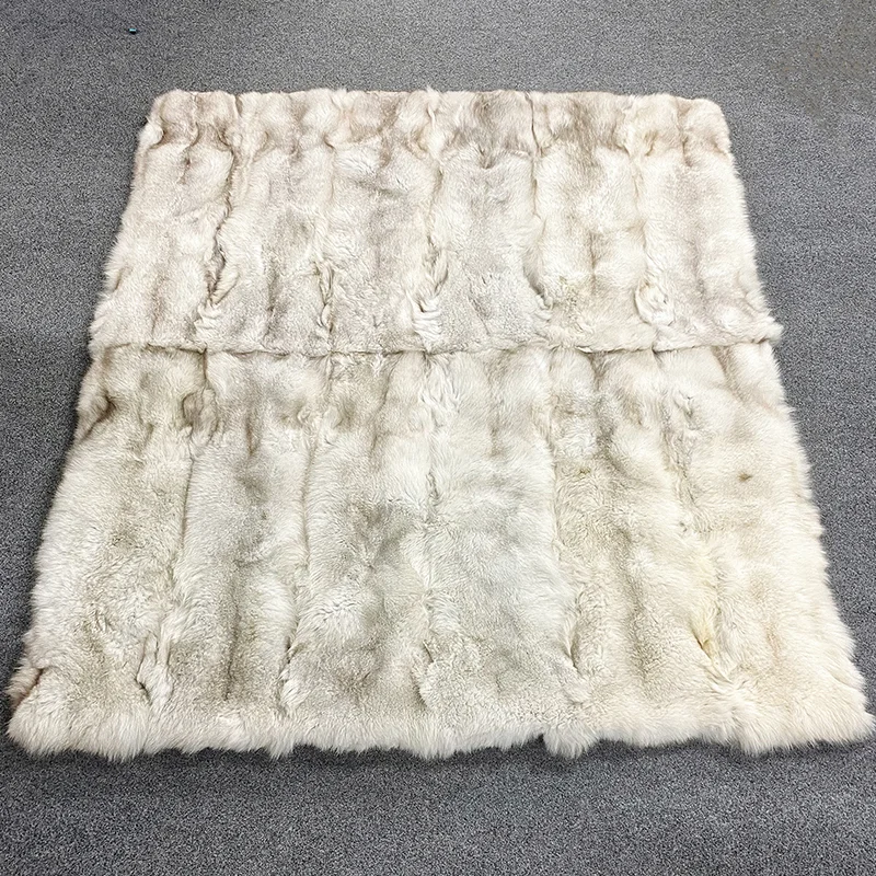 【包邮】新西兰高端奢华狐狸毛毯子 1张 图片色 180*210cm  