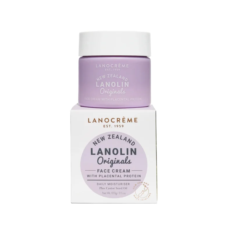 Lanocreme 兰侬绵羊油保湿补水滋润面霜  胎盘素面霜100g  普通肤质 保质期：2028.04