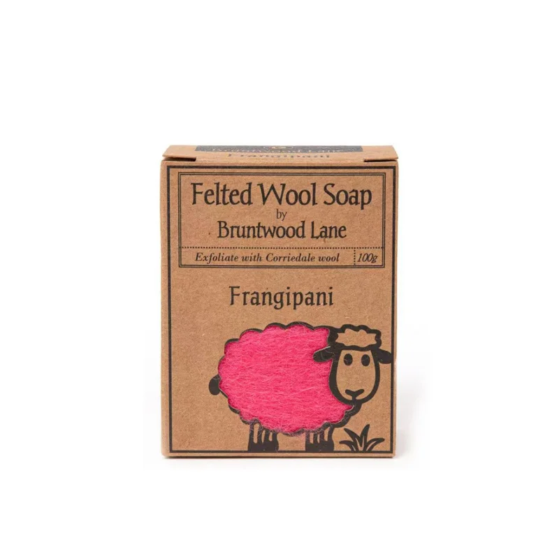 【秒杀】新西兰Bruntwood Lane Frangipani羊毛毡羊毛皂100g   鸡蛋花