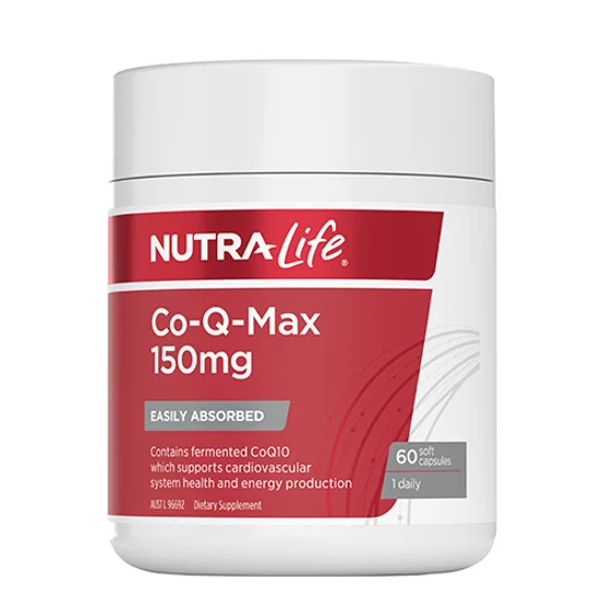 【胶囊因天气原因融化不理赔】Nutralife 纽乐 护心辅酶 Q10胶囊 150mg 60粒 护心保护心脏 