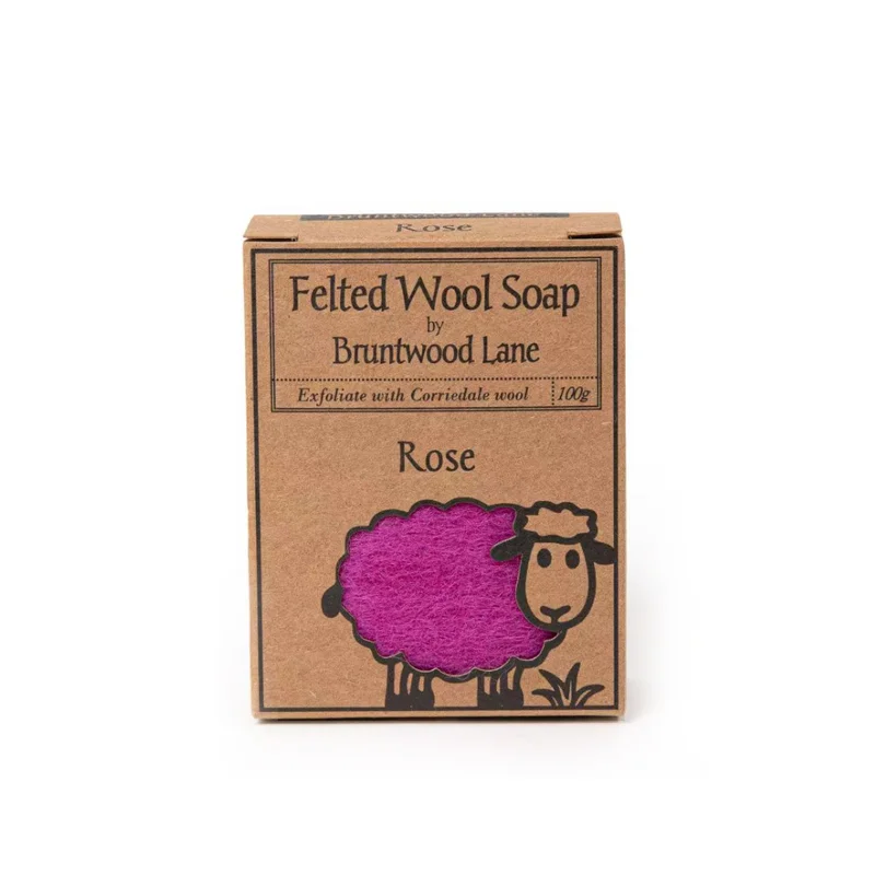 【秒杀】新西兰Bruntwood Lane Rose羊毛毡羊毛皂100g  玫瑰