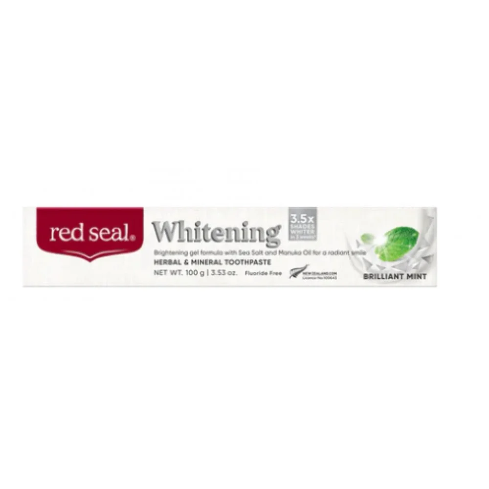 Red Seal 红印 美白牙膏100克  草本矿物质牙膏 保质期2028.8