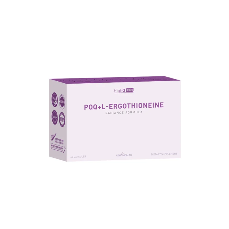 HighQ Pro 白月光麦角硫因抗衰胶囊 PQQ胶原蛋白 60粒 保质期2028.11