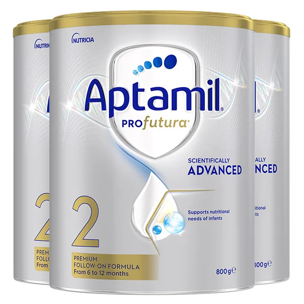 【排单发货】【Aptamil 新西兰直邮】【3罐】【顺丰快线】Aptamil爱他美白金2段800g*3罐装（6-12个月） 保质期2028.2左右