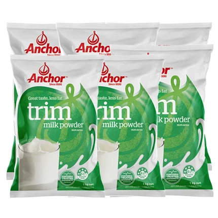 【排单发货】【新西兰顺丰直邮】【6袋】安佳Anchor 成人脱脂奶粉袋装 1KG/袋（整箱6袋包邮）  保质期：2027.9左右