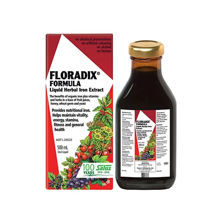 【气柱打包】Floradix 铁元  维他命补铁口服液 500ml 补铁用有机营养液