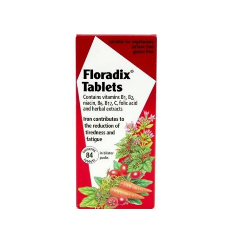 Floradix 红印 补铁有机营铁元 维他命补铁片 84粒 