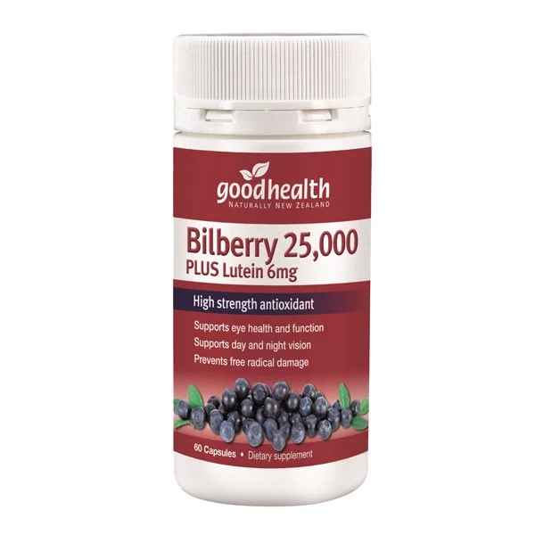 Good Health 好健康 越橘蓝莓护眼胶囊叶黄素 60粒 保质期2029.1