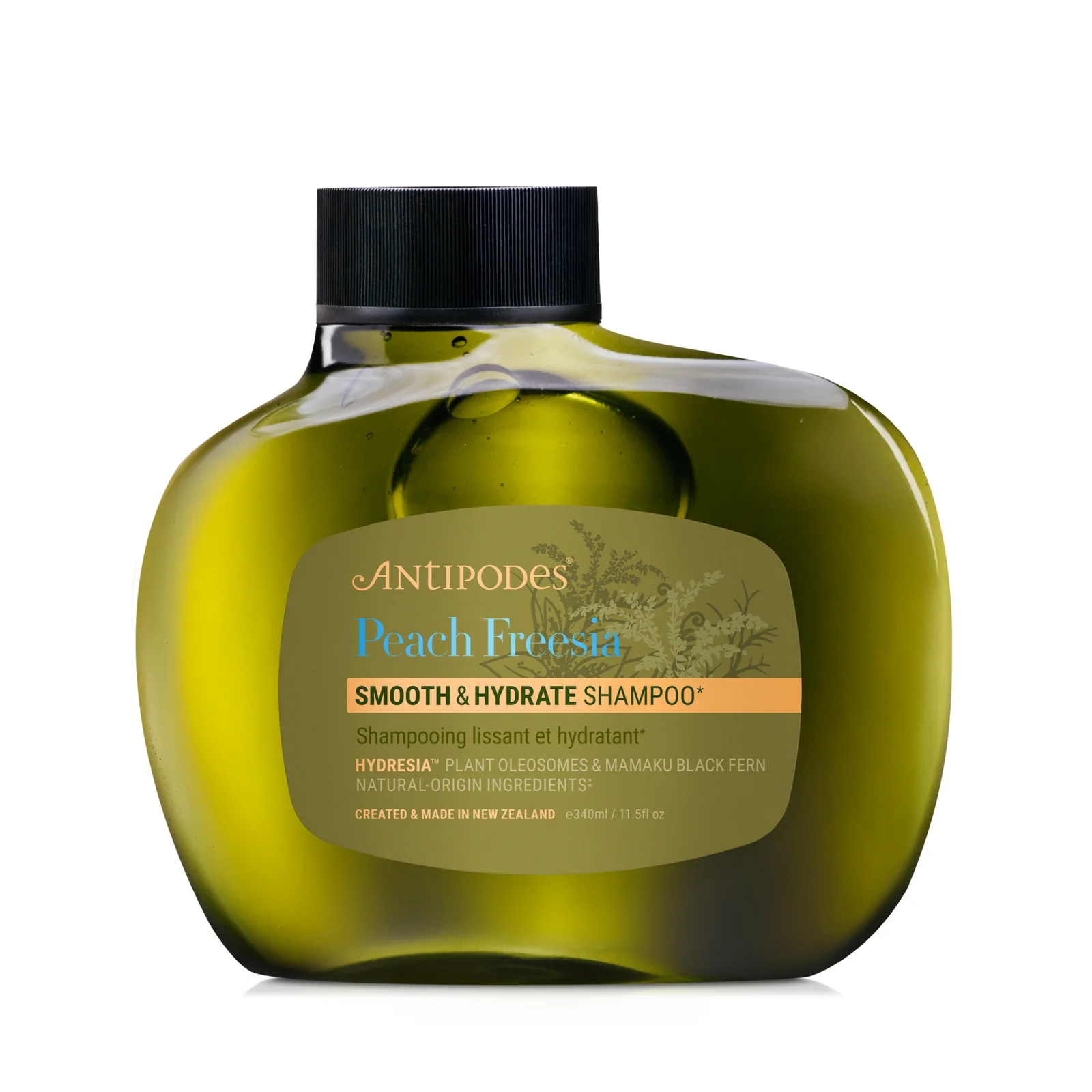 【Antipodes全系列买三送茉莉舒缓面霜15ml】Antipodes 安蒂碧斯 桃子小苍兰 保湿顺滑 专业级天然洗发水340ml 保质期2028.11