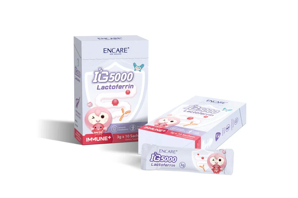 Encare 免疫蛋白IGg5000 耳牛双型乳铁蛋白 3克*10袋 保质期2028.5