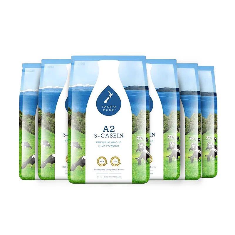 【新西兰直邮】【顺丰快线】Taupo Pure特贝优A2全脂奶粉1公斤*6袋 保质期：2028.1左右
