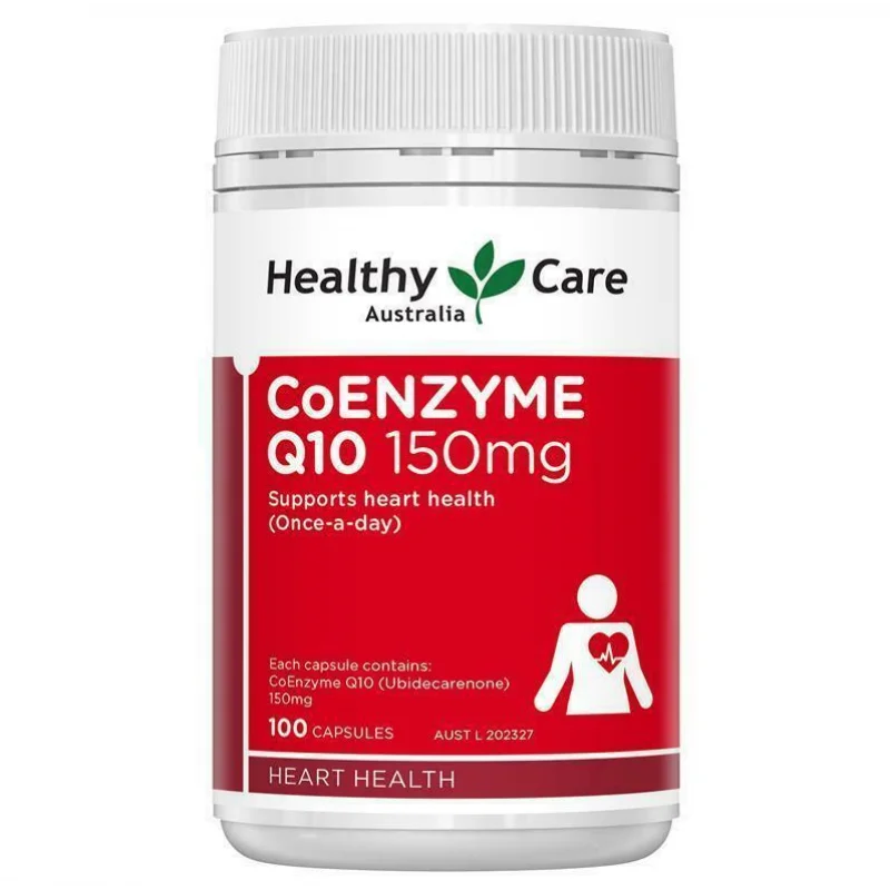 【胶囊因天气原因融化不理赔】Healthy care HC 护心辅酶Q10 150mg胶囊 100粒 护心保护心脏 保质期2027.11